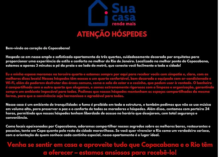 Quarto Exclusivo Vaga Ar Tv Metro Praia Copacabana - Proprietario Mora No Local